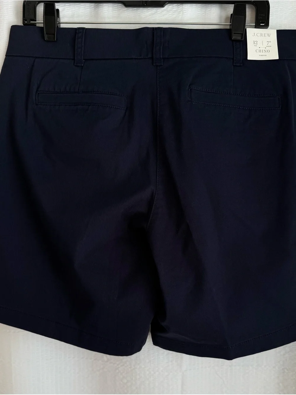 J. Crew Navy Chino Women's Shorts 7” inseam BNWT